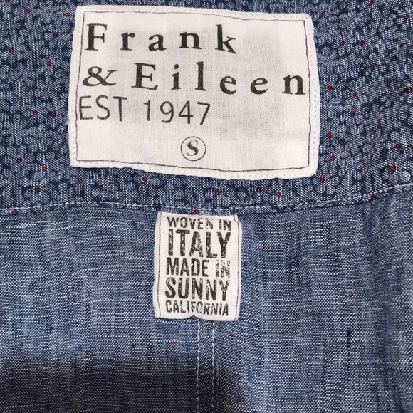Frank & Eileen S 100% linen button down w pocket - Picture 5 of 7